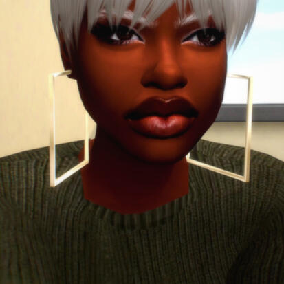 Oversized Square Hoops