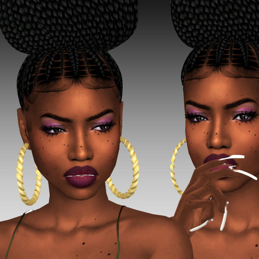 Chunky Twisted Hoops