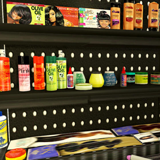 Ethnic Hair Care Clutter