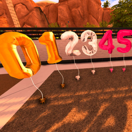 Birthday Number Balloons