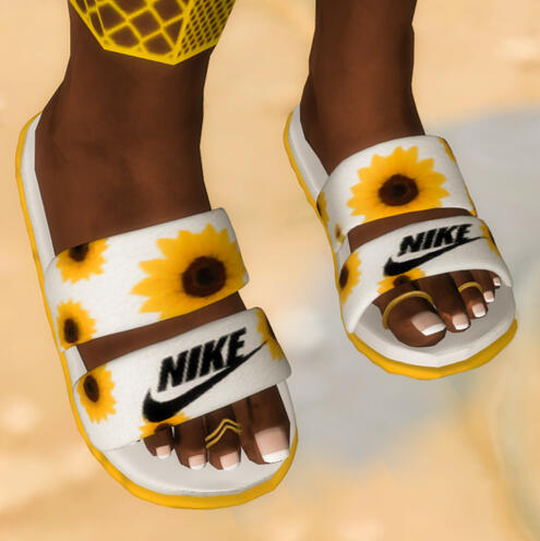 Nike Sunflower Slides