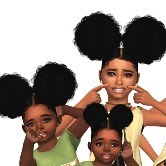 Babygirl Afro Puffs - Child and Toddler