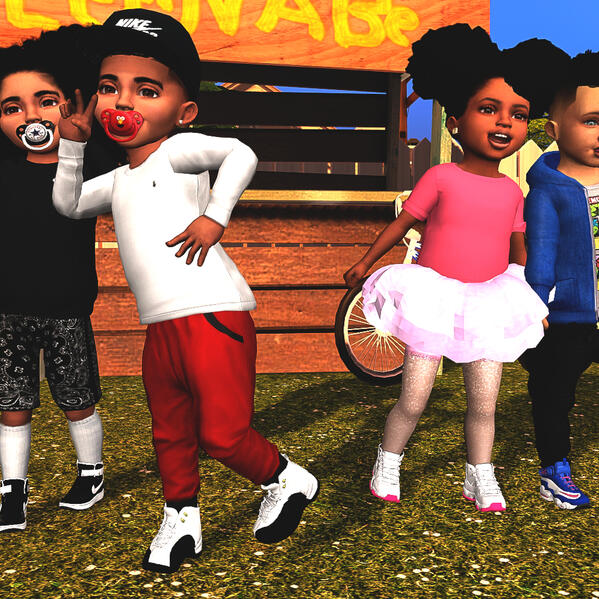 ChunkySims Toddler Sneaker Dump