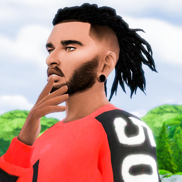 Loubellesims Shaved Dreads